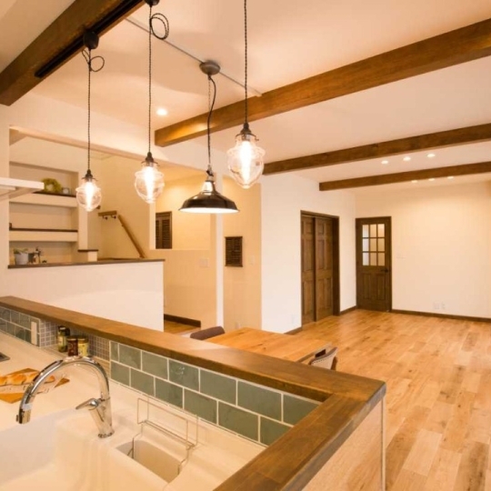 ナチュラルなキッチン・ダイニング