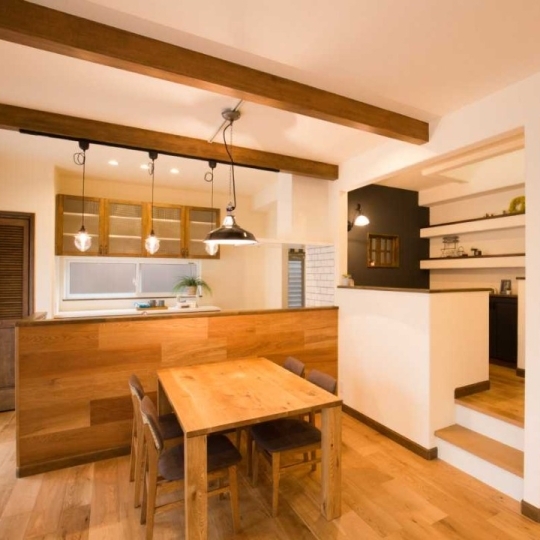 ナチュラルなキッチン・ダイニング