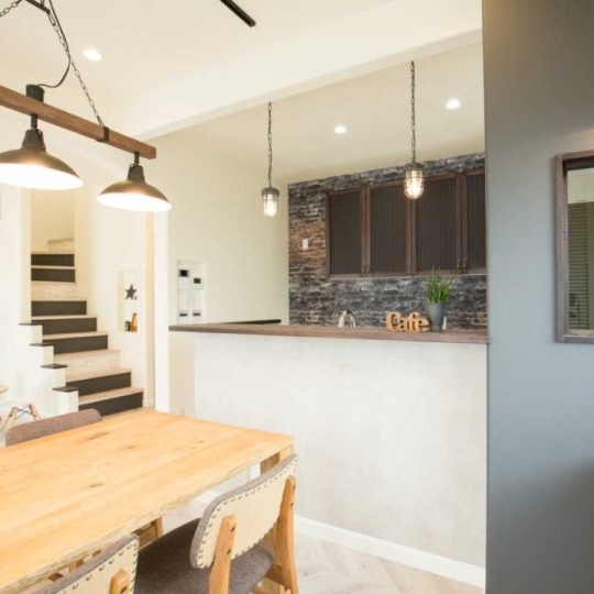 北欧風なキッチン・ダイニング