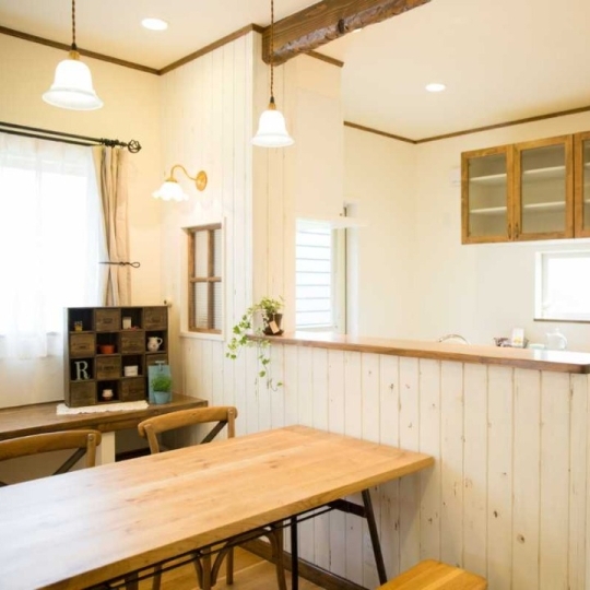 ナチュラルなキッチン・ダイニング