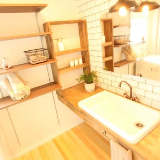 北欧風な洗面・脱衣所