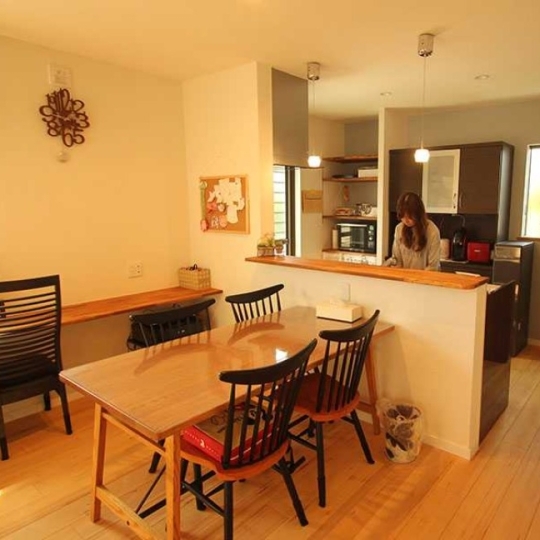 ナチュラルなキッチン・ダイニング