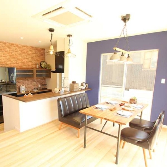 北欧風なキッチン・ダイニング