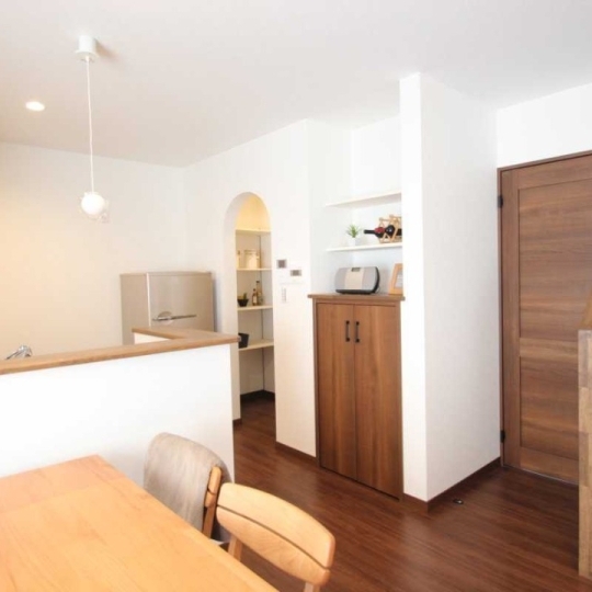 北欧風なキッチン・ダイニング