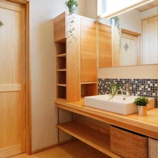 ナチュラルな洗面・脱衣所