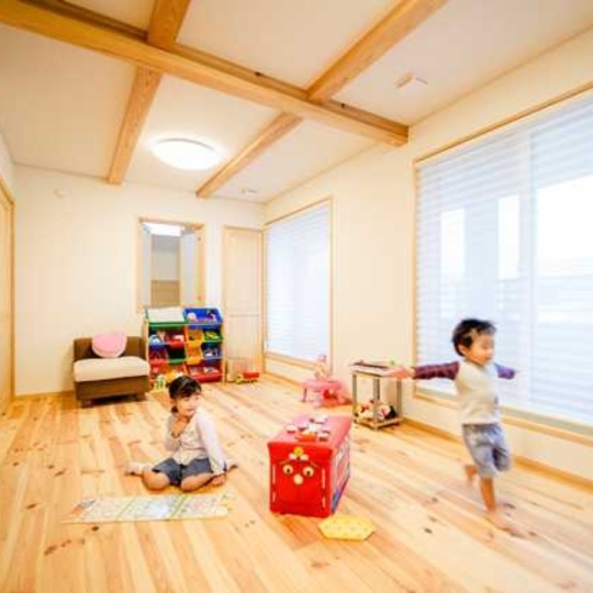 ナチュラルな寝室・こども部屋