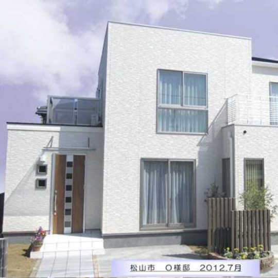 シンプルモダンな外観