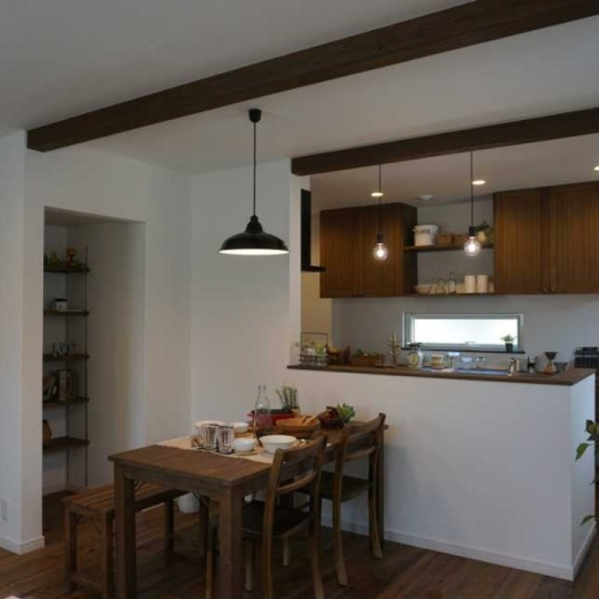 北欧風なキッチン・ダイニング