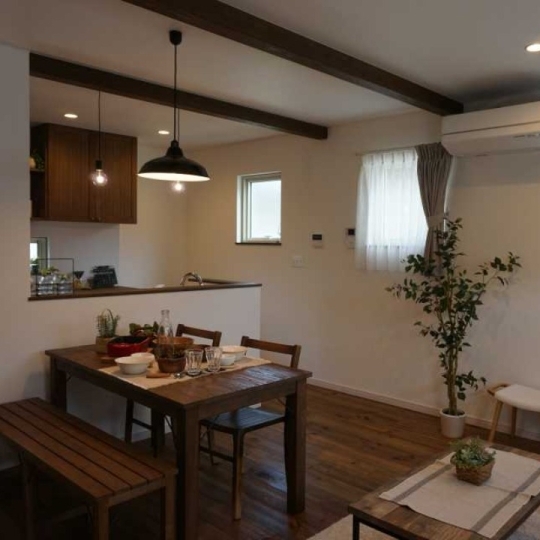 北欧風なキッチン・ダイニング