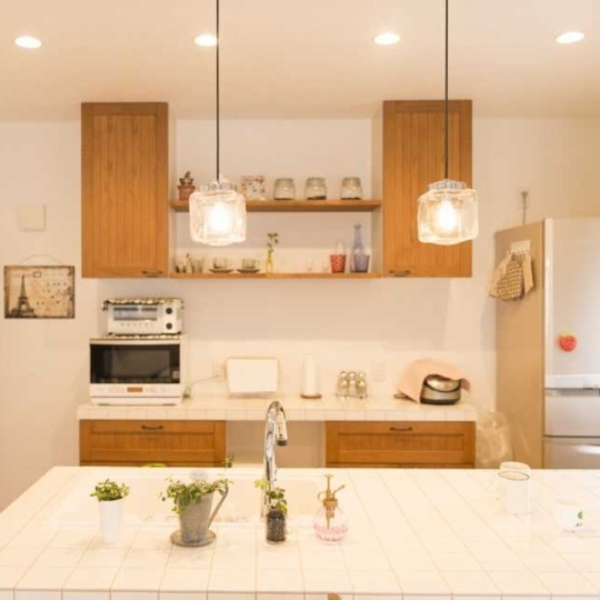 北欧風なキッチン・ダイニング