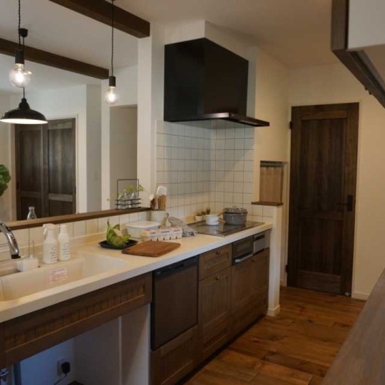 北欧風なキッチン・ダイニング