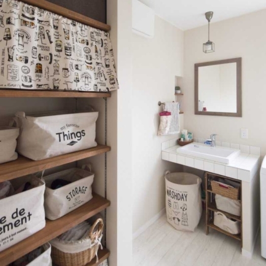 北欧風な洗面・脱衣所